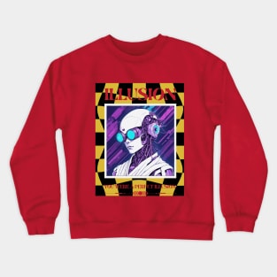 Cyborg Female Art Crewneck Sweatshirt